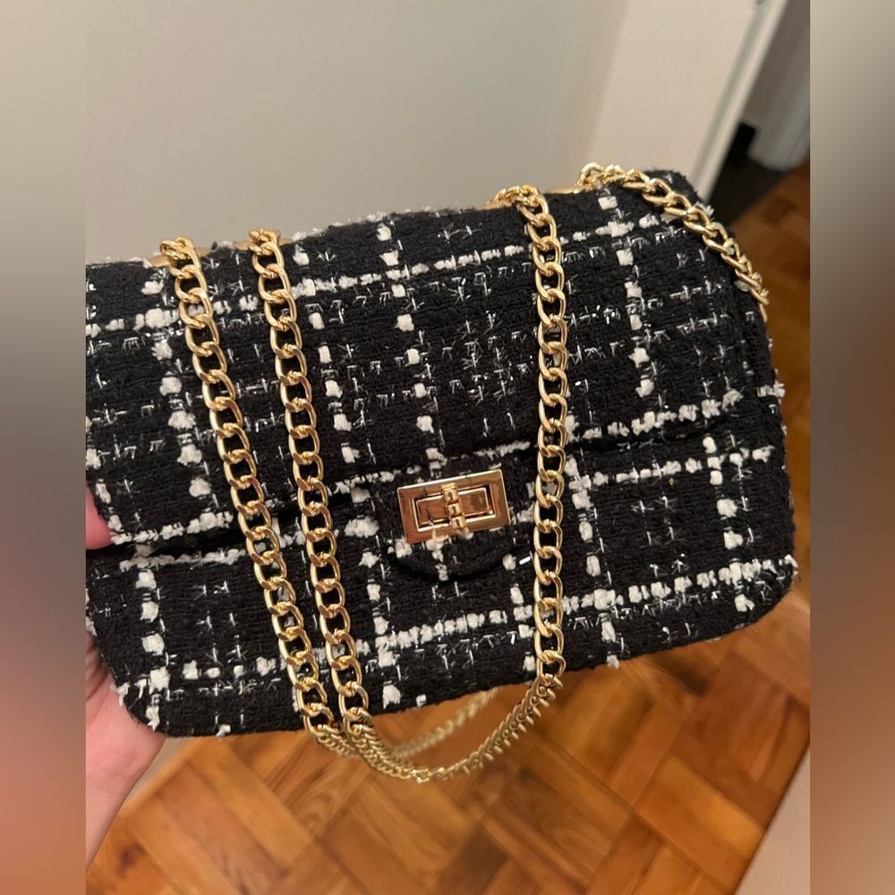 Tweed crossbody bag